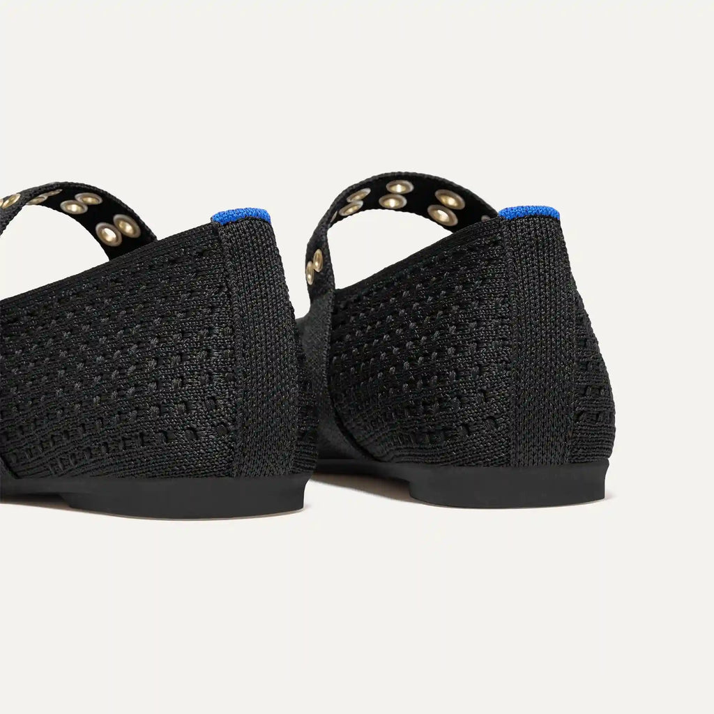 The Max Buckle Mary Jane - Black Mesh