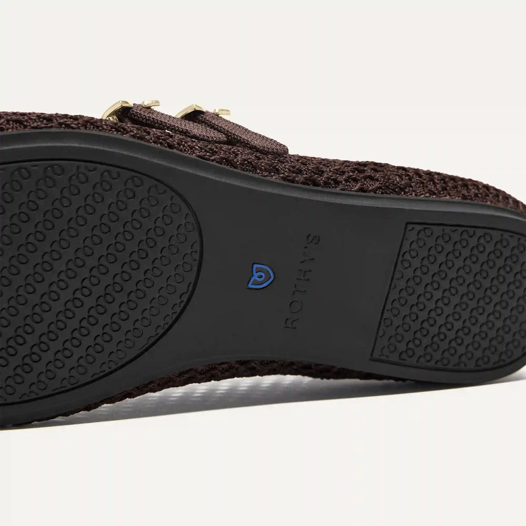 The Double Buckle Mary Jane - Chocolate Mesh
