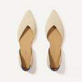 The D'Orsay Point - Conch Raffia-Knit