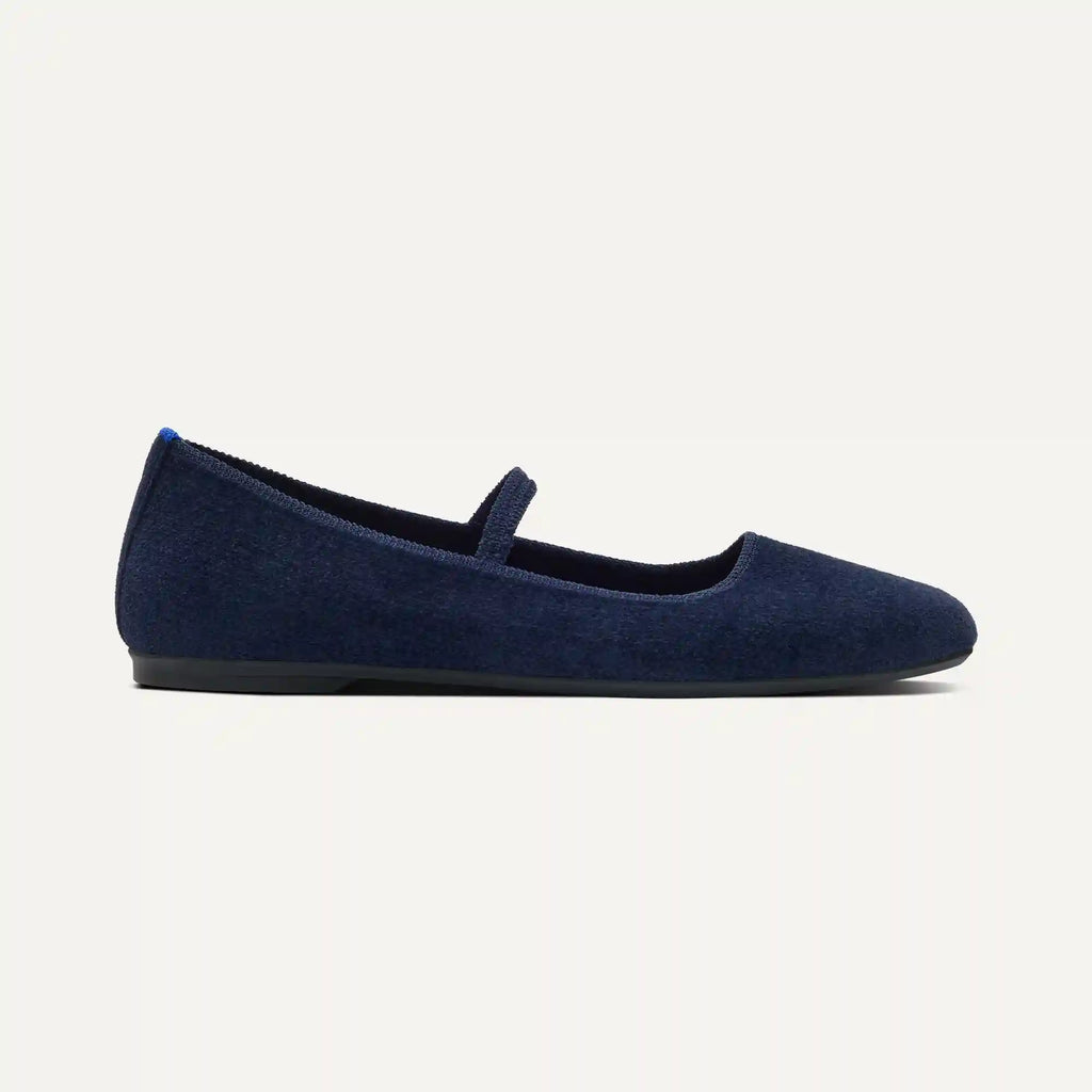 The Max Square Mary Jane - ReVelvet™ Navy