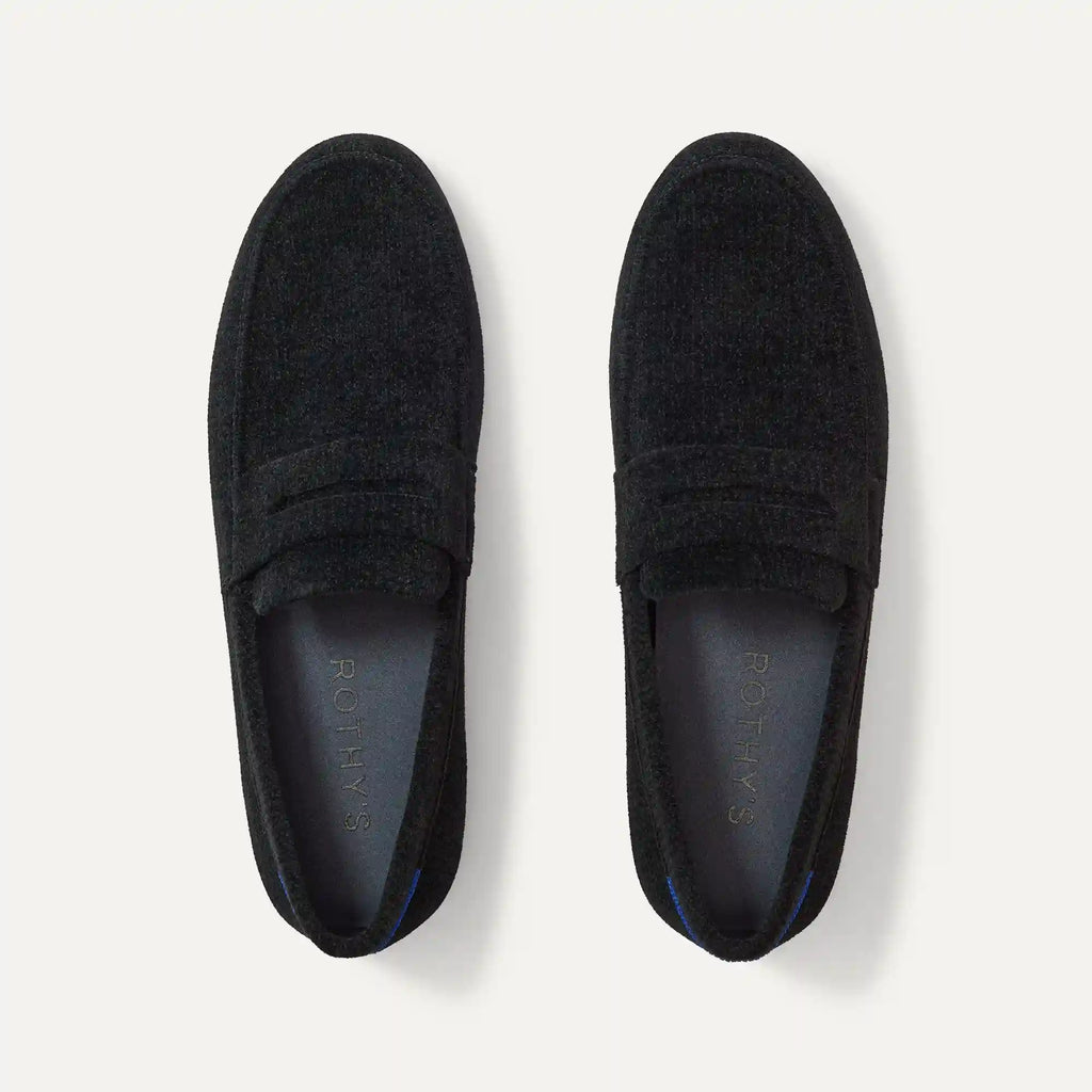 The Ravello Penny Loafer - ReVelvet™ Black