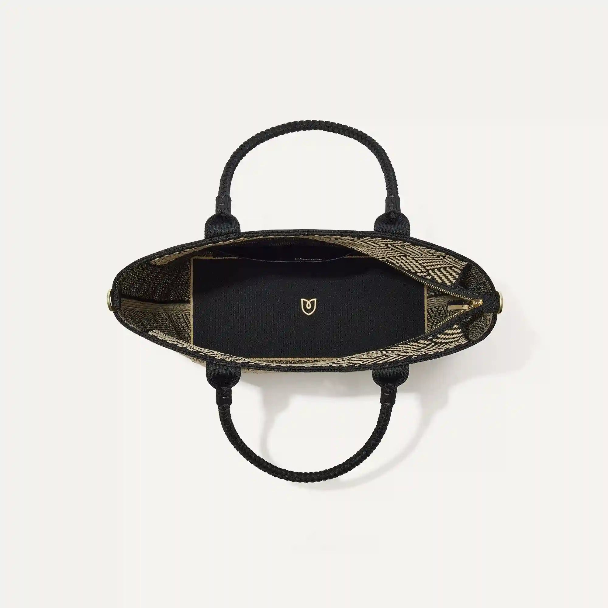 The Lightweight Zip Tote - Polar Zig Zag