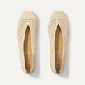 The Max Square Ballerina - Off White Mesh