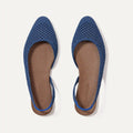 The Almond Slingback - Deep Sea Mesh